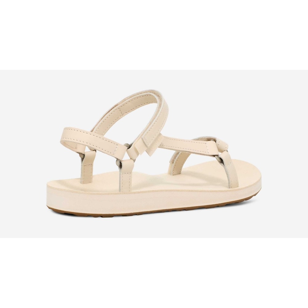 Teva Original Universal Slim Sandal Size 7 Cream Leather Everyday Strappy Summer - Picture 10 of 10